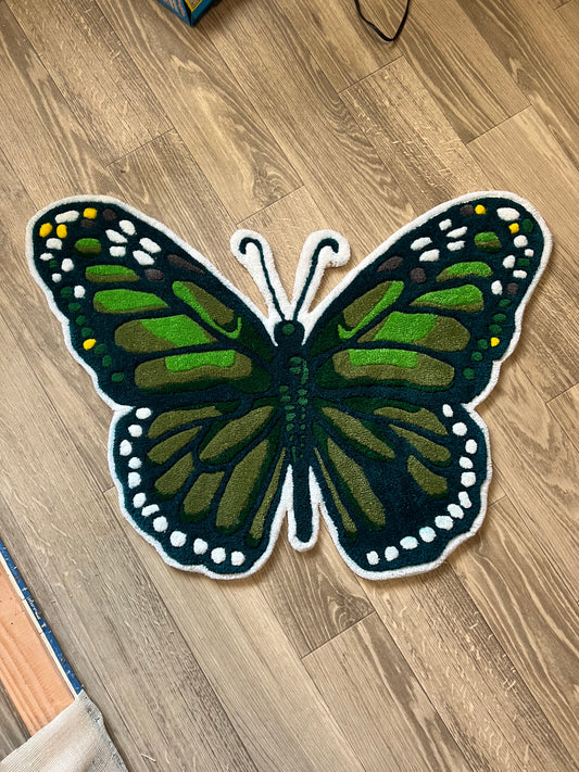 Tufted butterfly rug