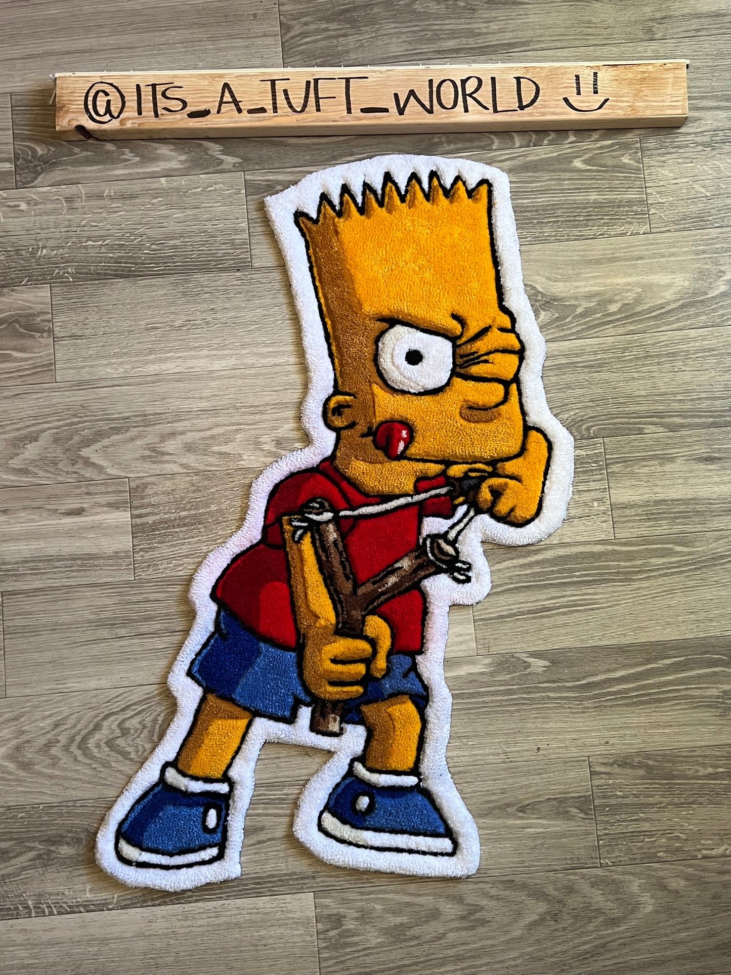 BART Simpson tufted rug