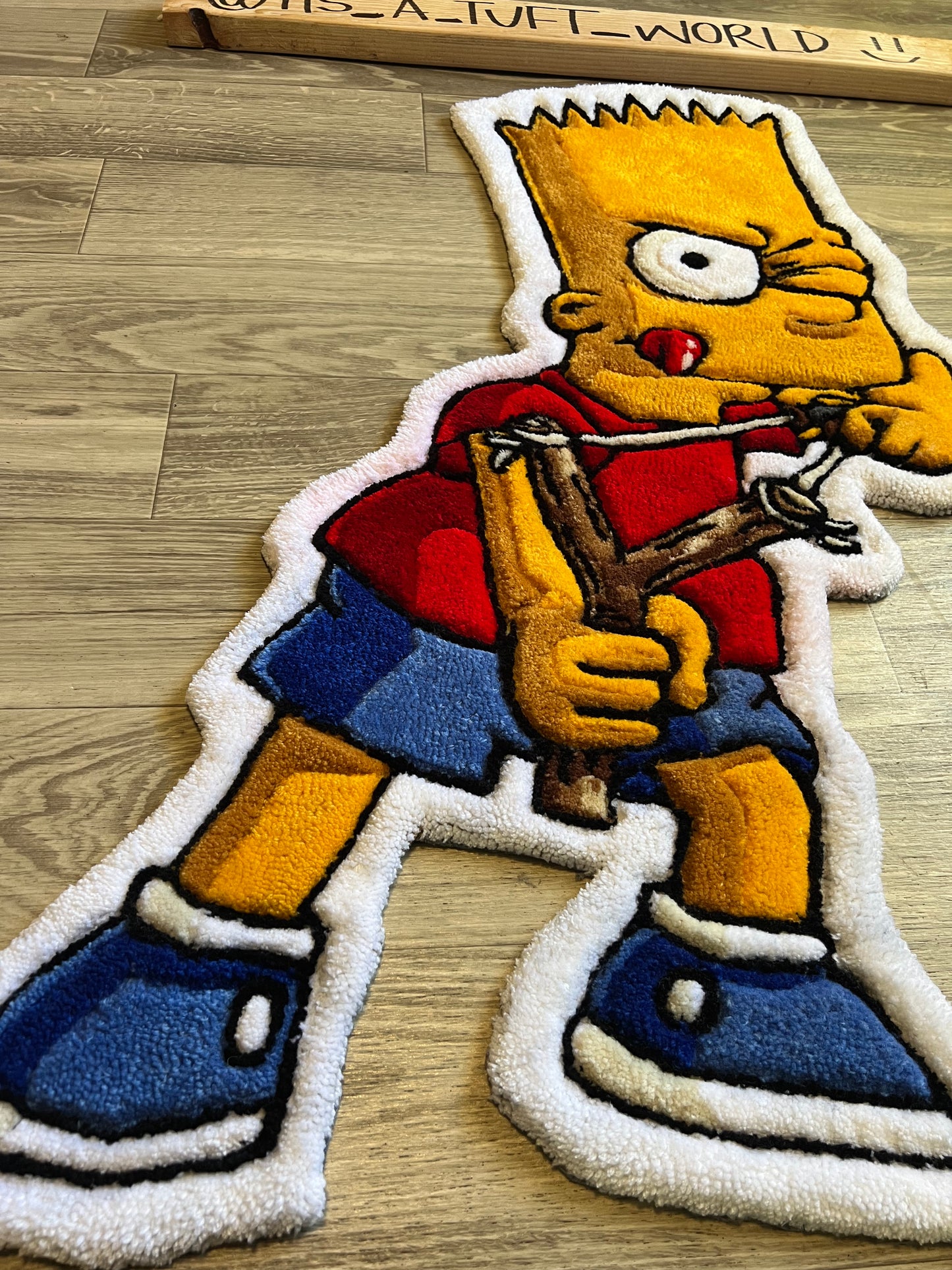 BART Simpson tufted rug