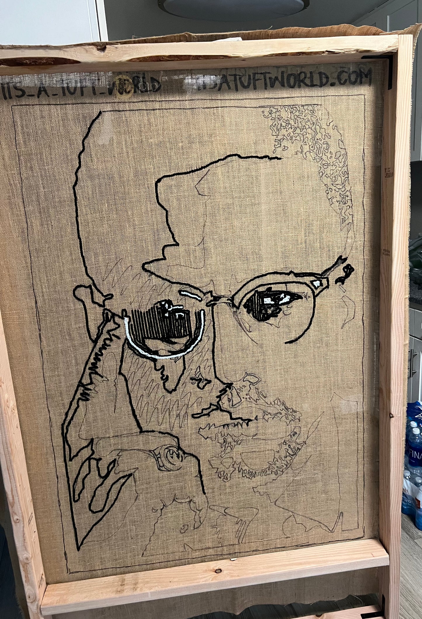 Malcolm X Portrait Rug